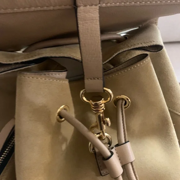 JW ANDERSON Tan Backpack with Gold Accents - Picture 14 of 16